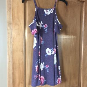 Love, Fire Floral Cold Shoulder Dress, Small